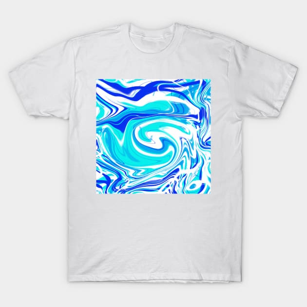 Liquid Marbling Effect T-Shirt by satyam012